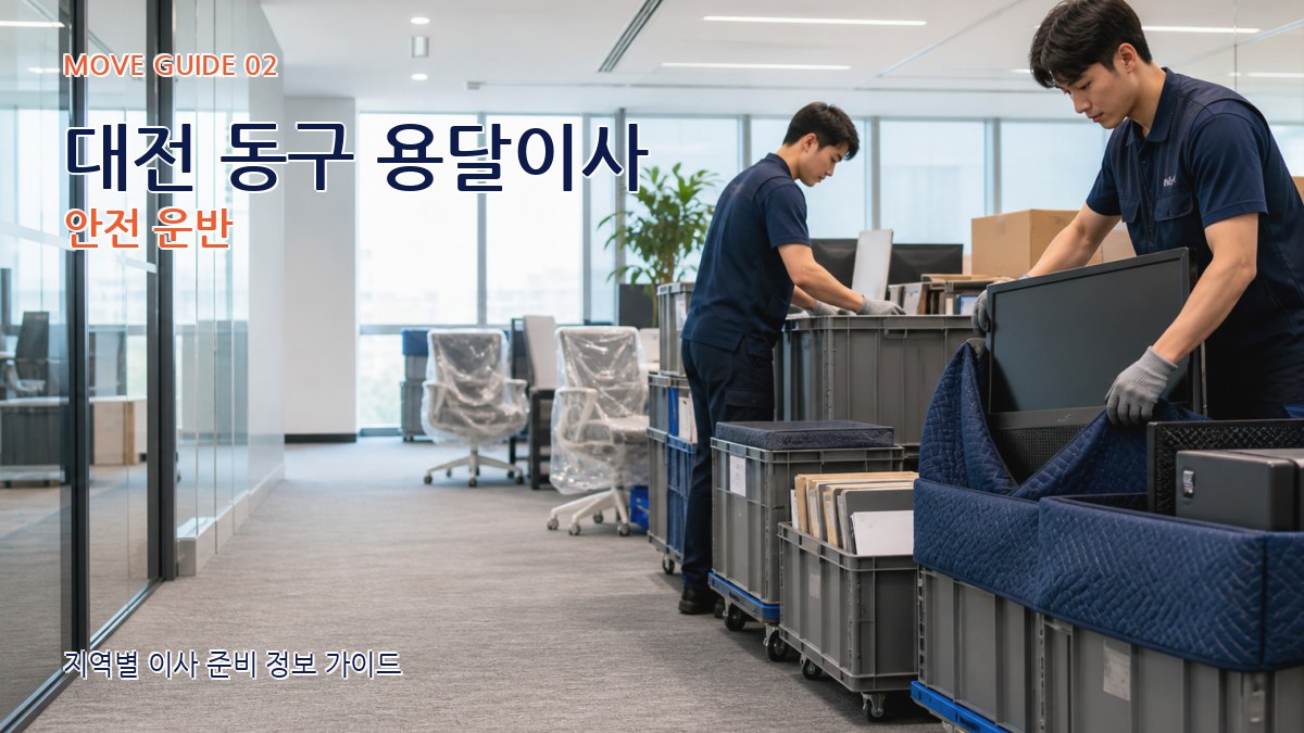 대전 동구 용달이사 안전 운반