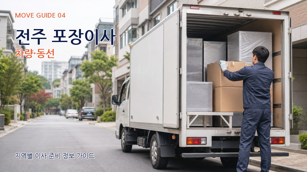 전주 포장이사 차량·동선