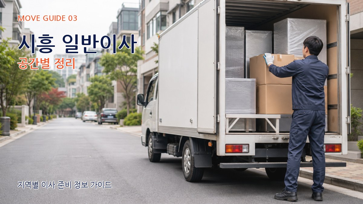 시흥 일반이사 공간별 정리