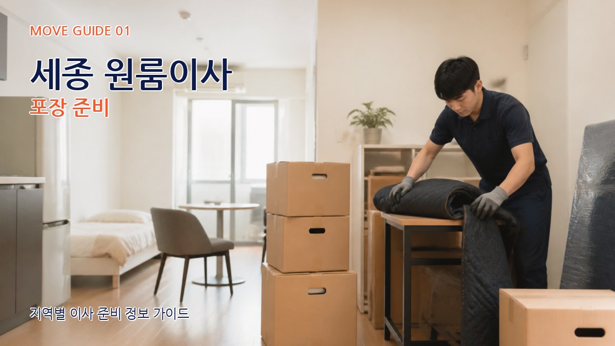 세종 원룸이사