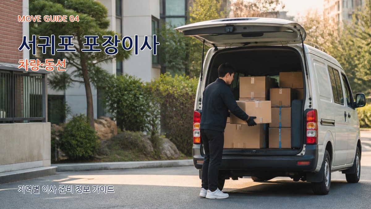 서귀포 포장이사 차량·동선
