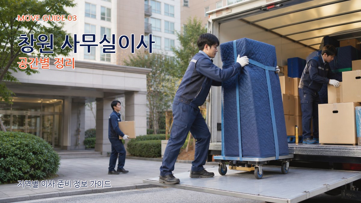창원 사무실이사 공간별 정리