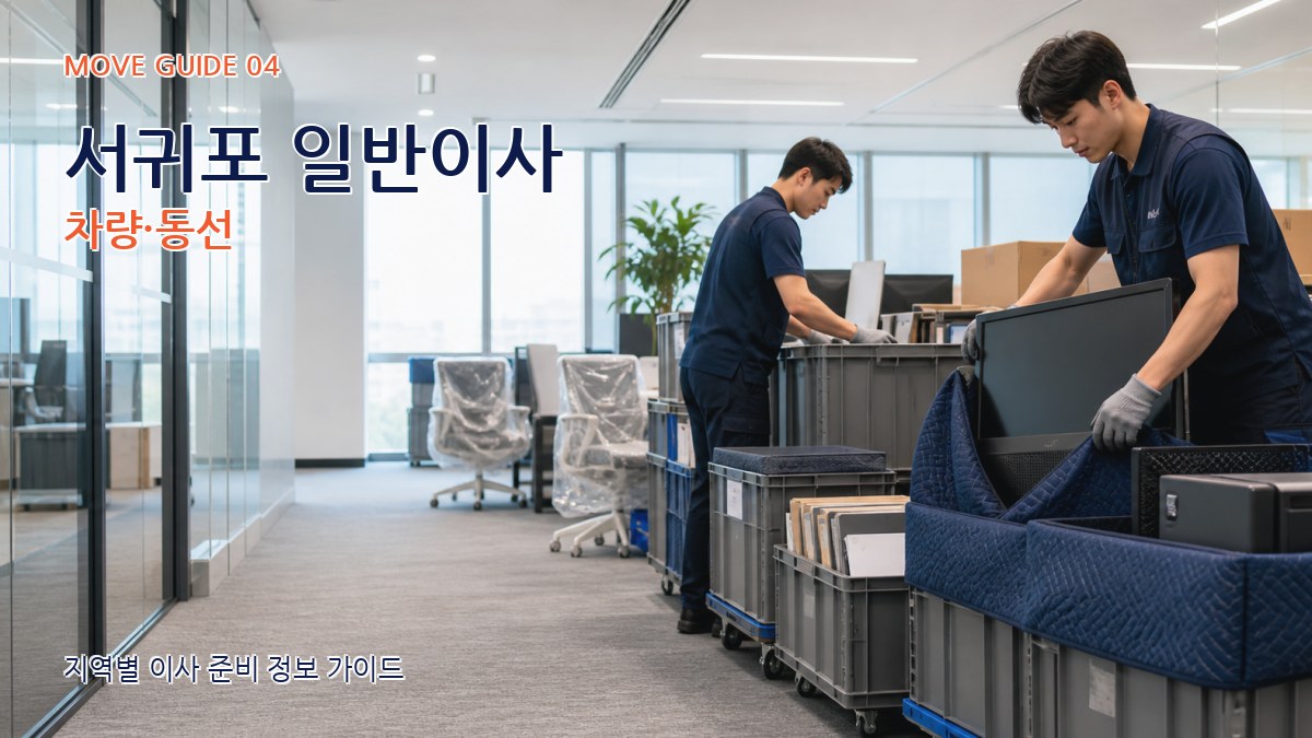 서귀포 일반이사 차량·동선