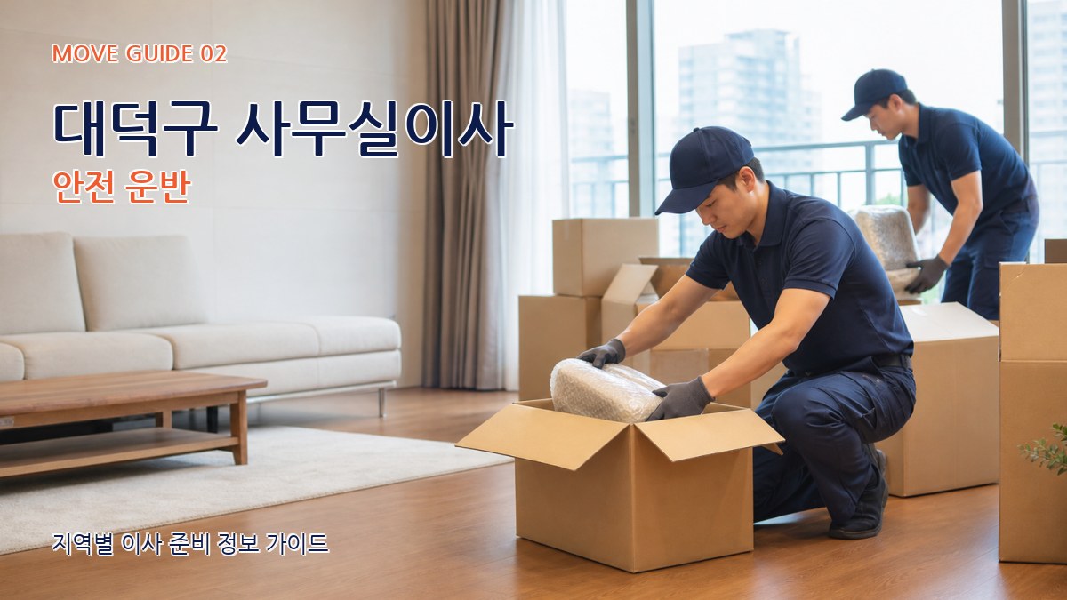 대덕구 사무실이사 안전 운반