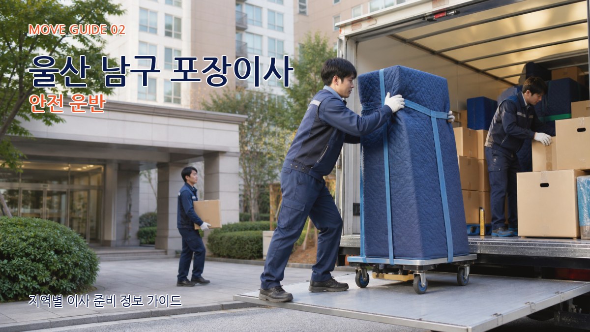 울산 남구 포장이사 안전 운반