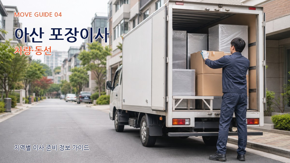 아산 포장이사 차량·동선