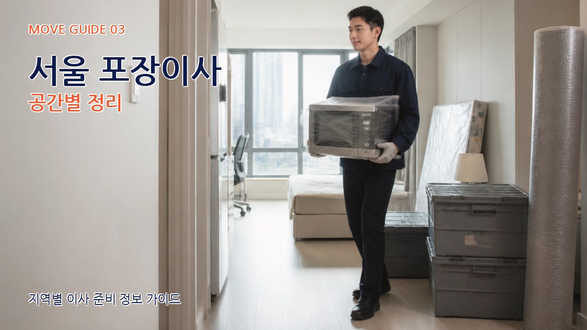 서울 포장이사 공간별 정리