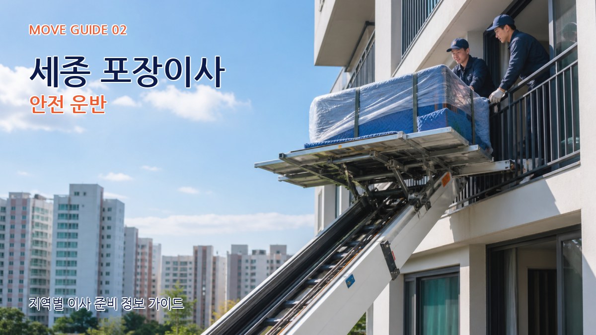 세종 포장이사 안전 운반