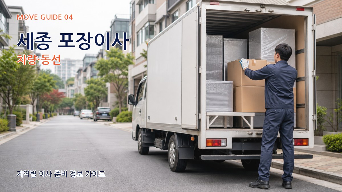 세종 포장이사 차량·동선