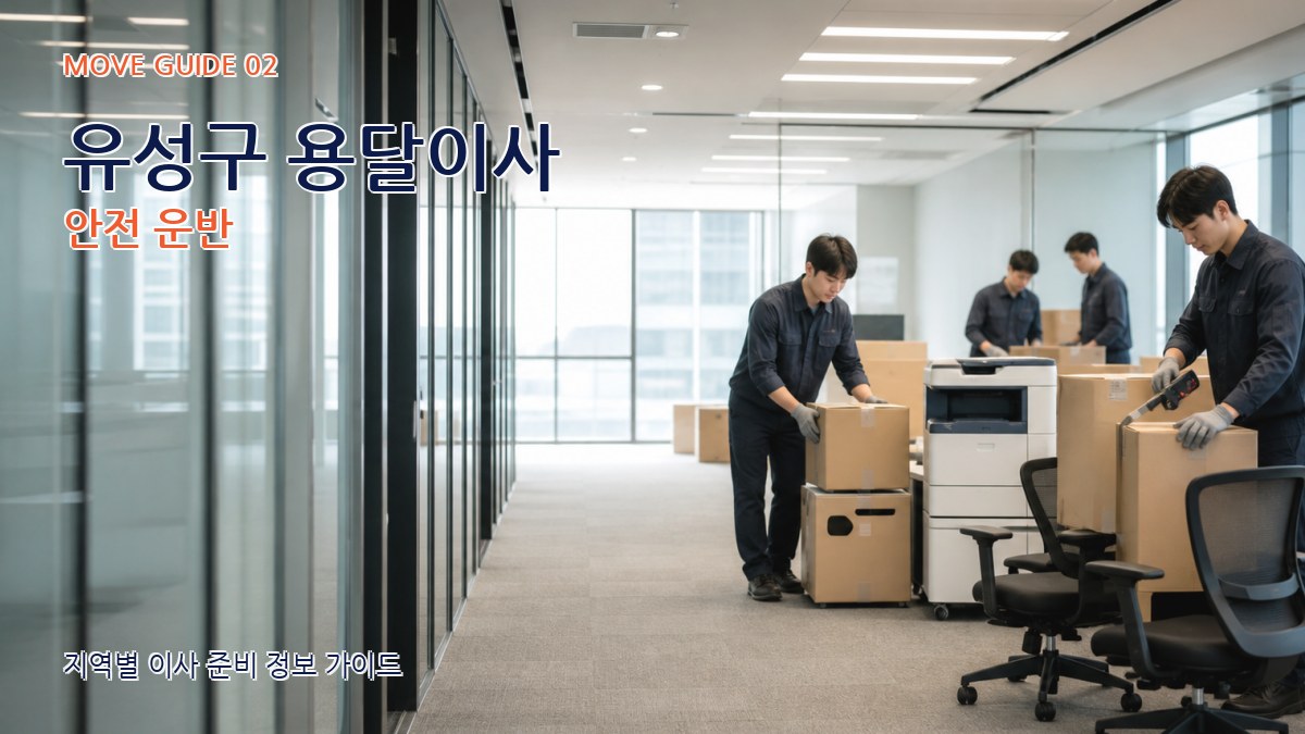 유성구 용달이사 안전 운반