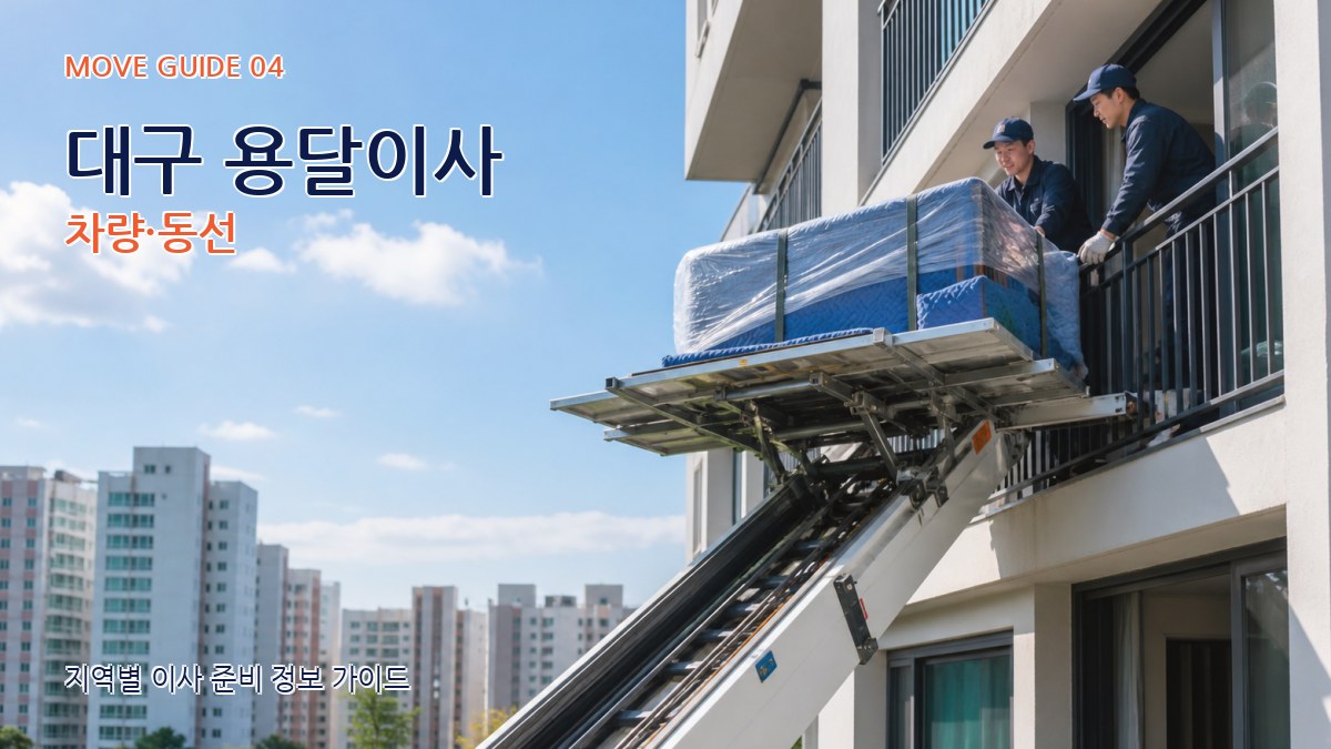 대구 용달이사 차량·동선