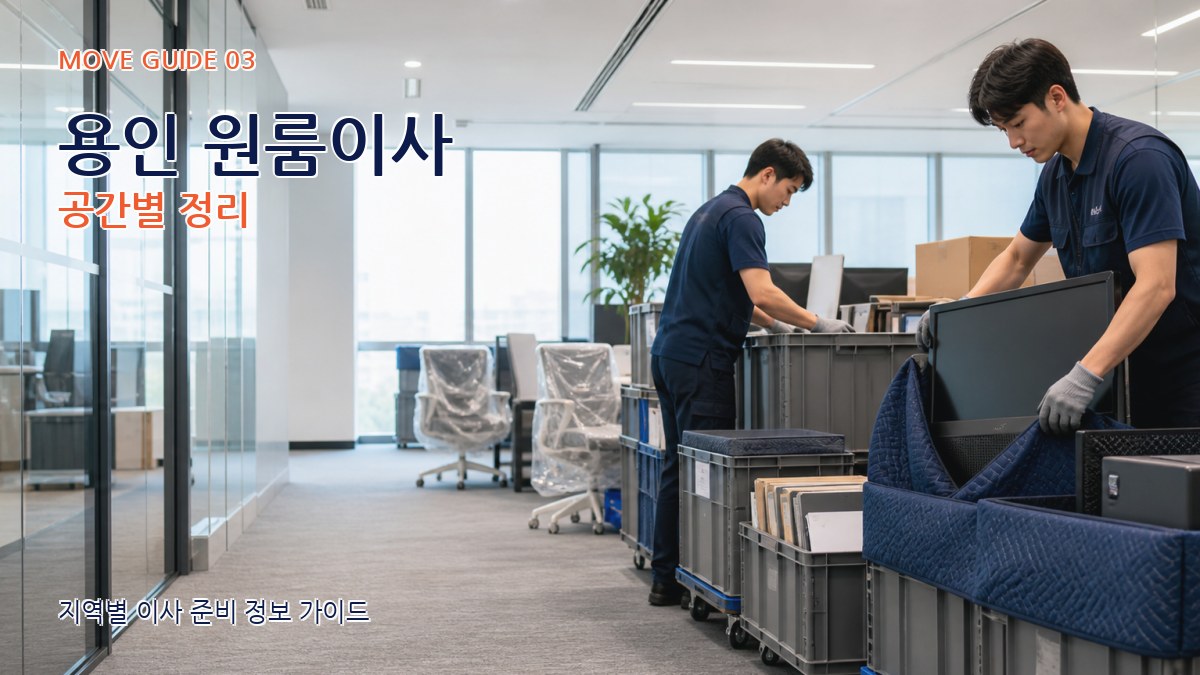 용인 원룸이사 공간별 정리