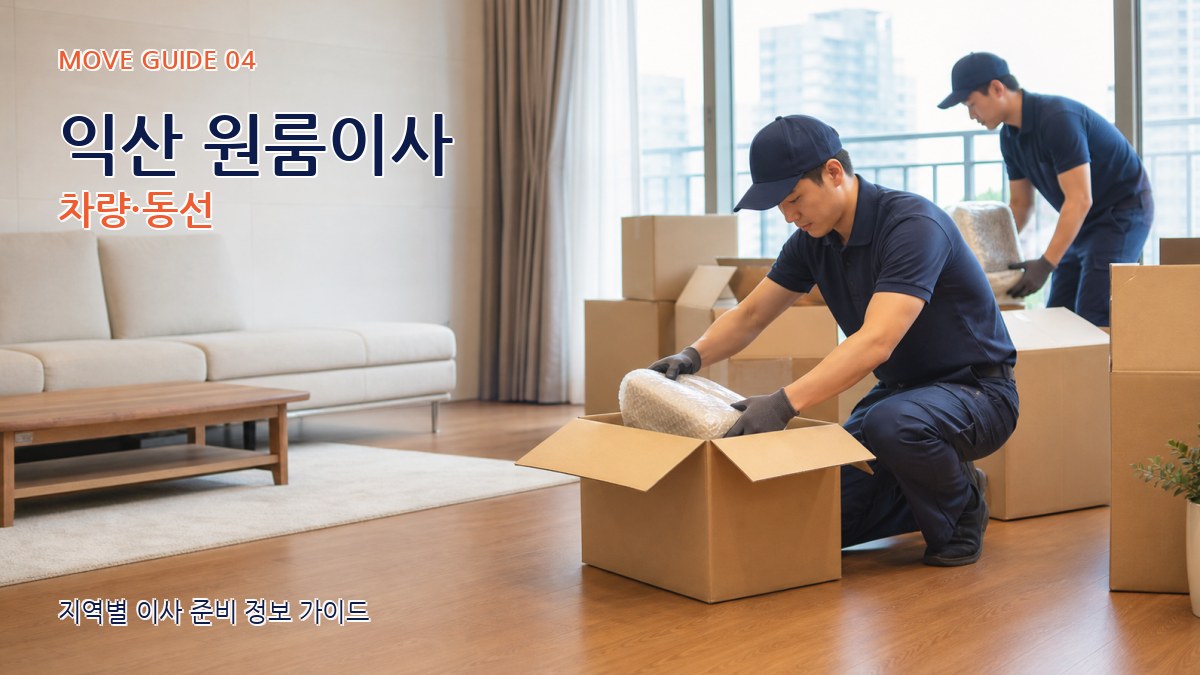 익산 원룸이사 차량·동선