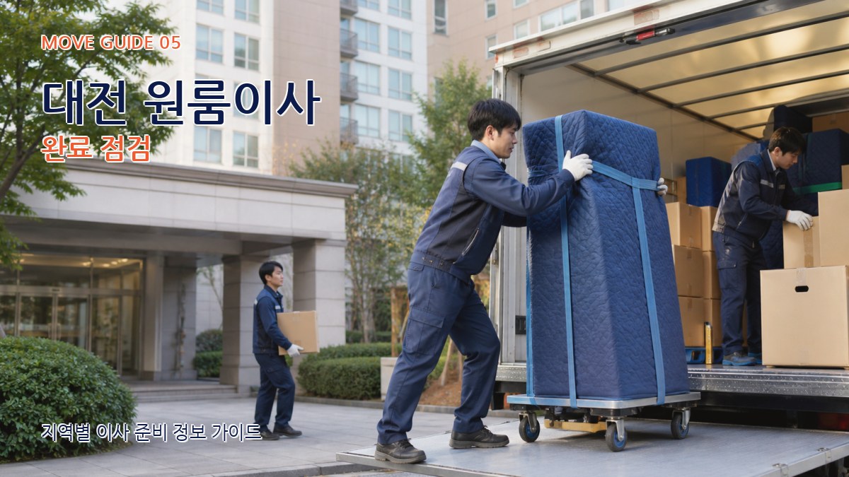 대전 원룸이사 완료 점검