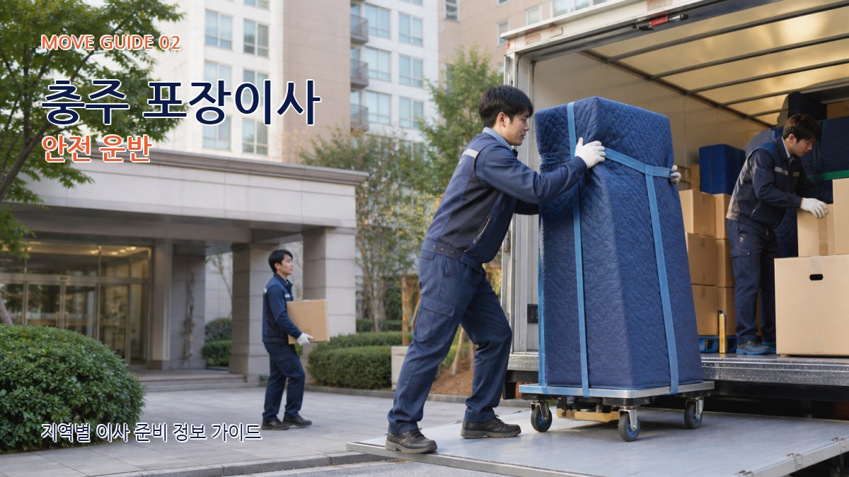 충주 포장이사 안전 운반