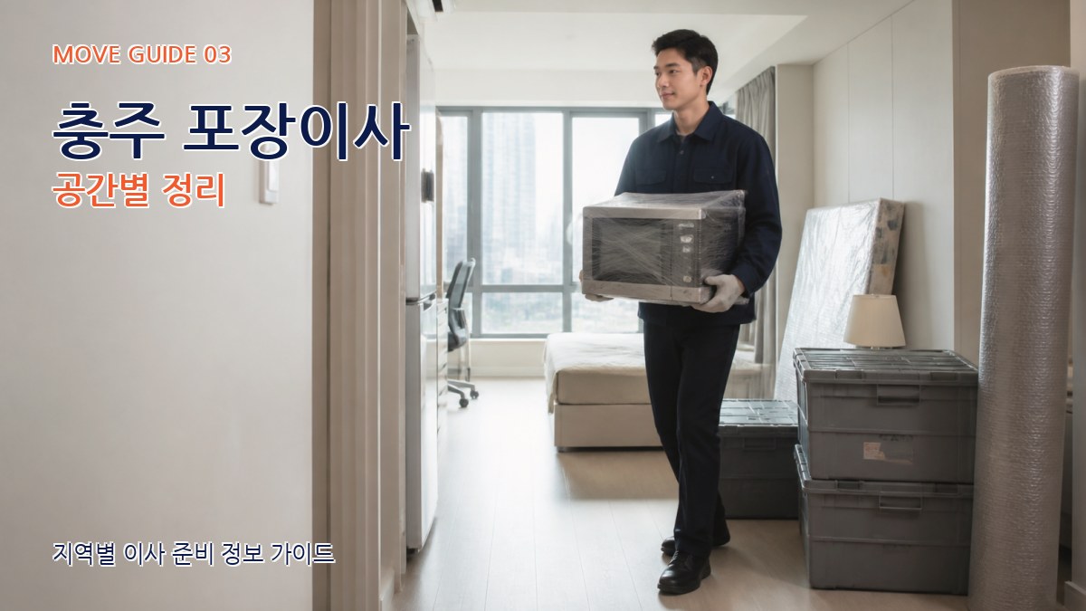 충주 포장이사 공간별 정리