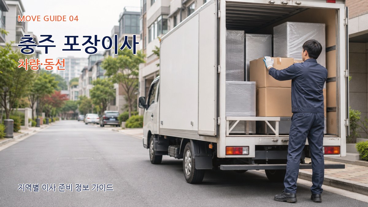 충주 포장이사 차량·동선