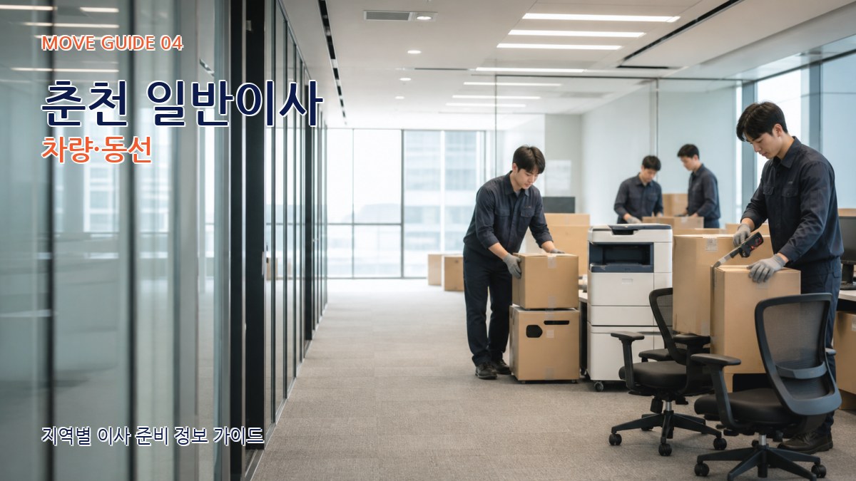 춘천 일반이사 차량·동선