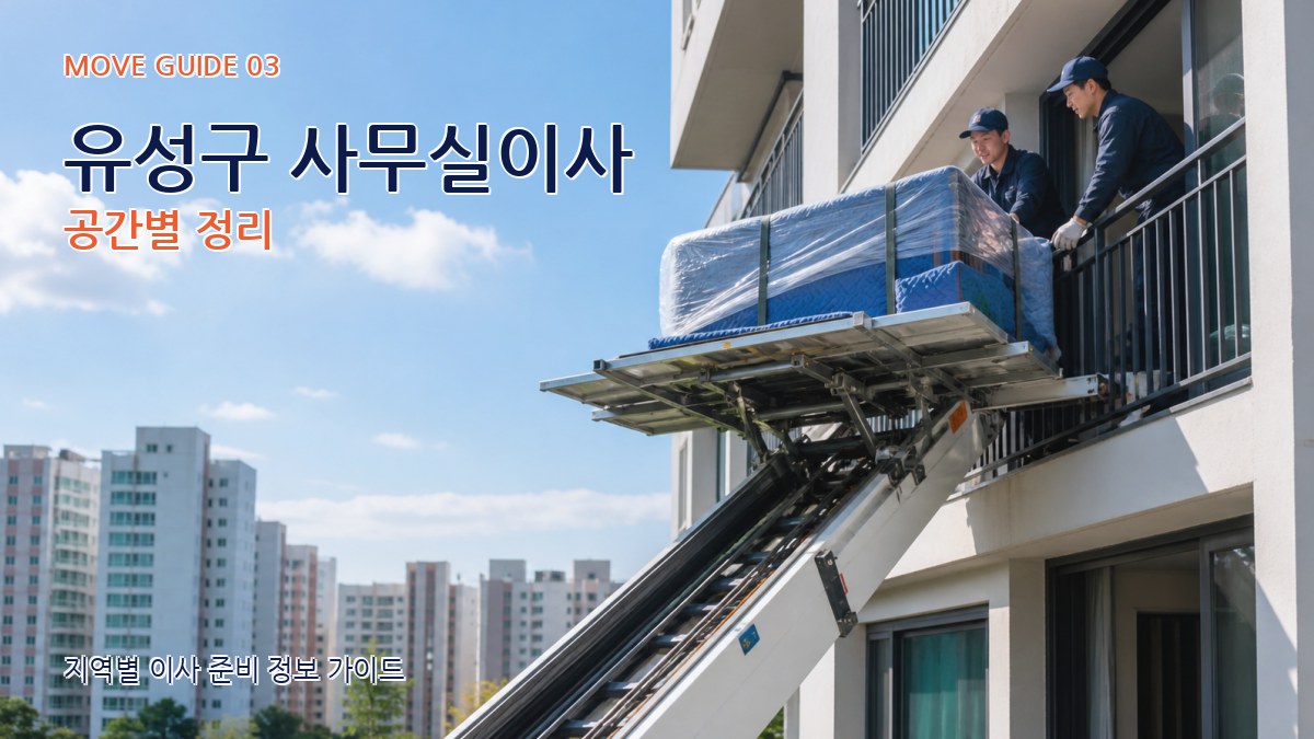 유성구 사무실이사 공간별 정리