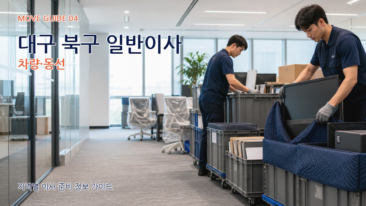대구 북구 일반이사 차량·동선