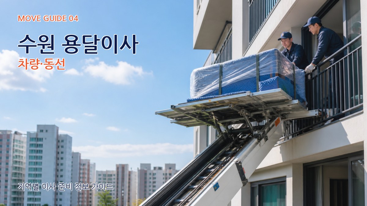 수원 용달이사 차량·동선
