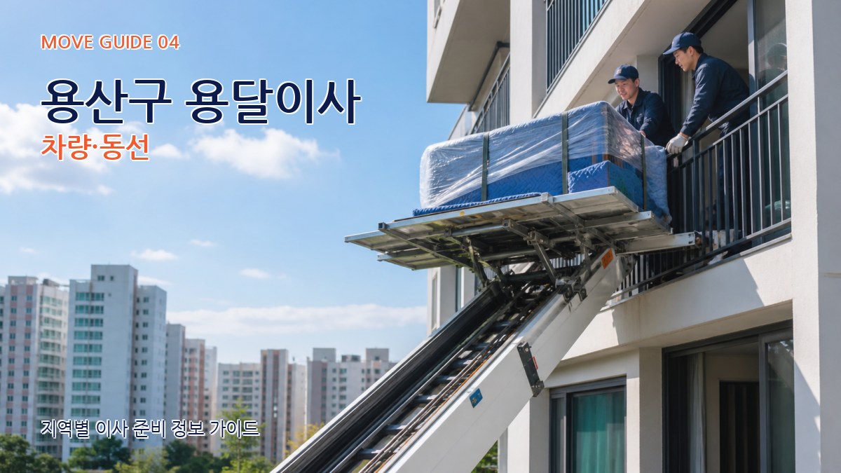 용산구 용달이사 차량·동선