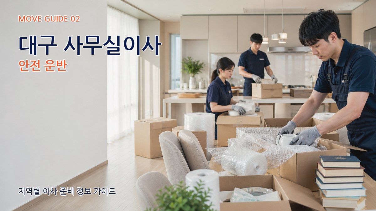 대구 사무실이사 안전 운반