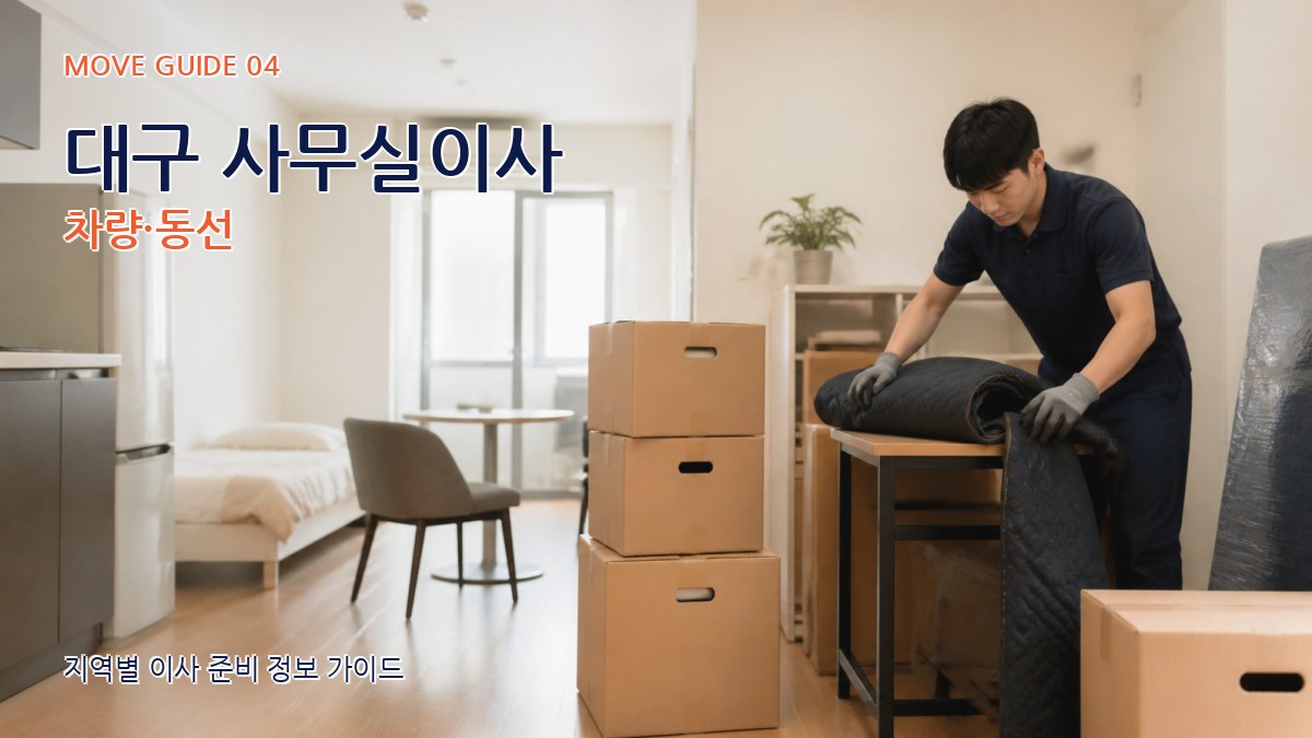대구 사무실이사 차량·동선
