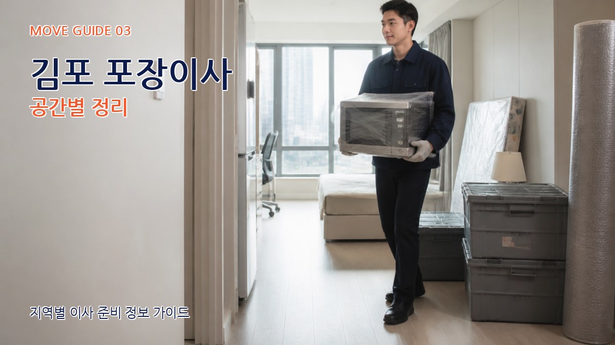 김포 포장이사 공간별 정리