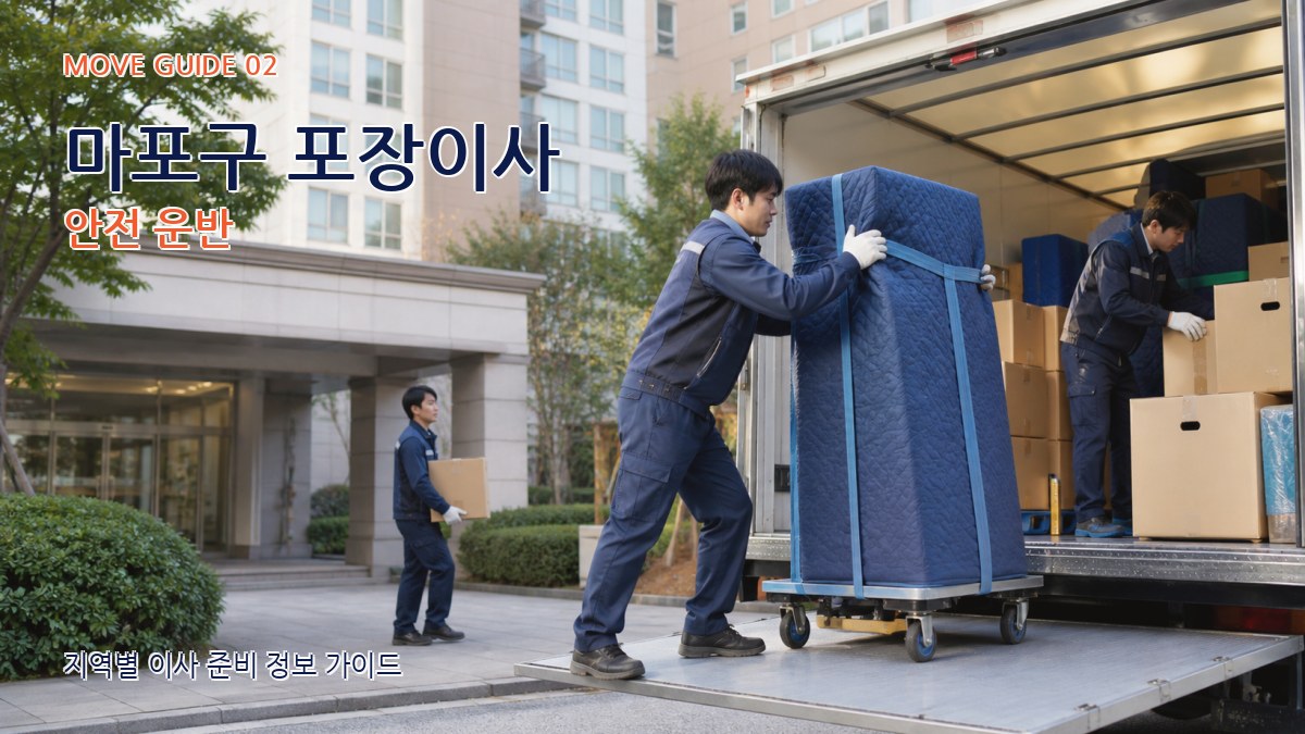 마포구 포장이사 안전 운반