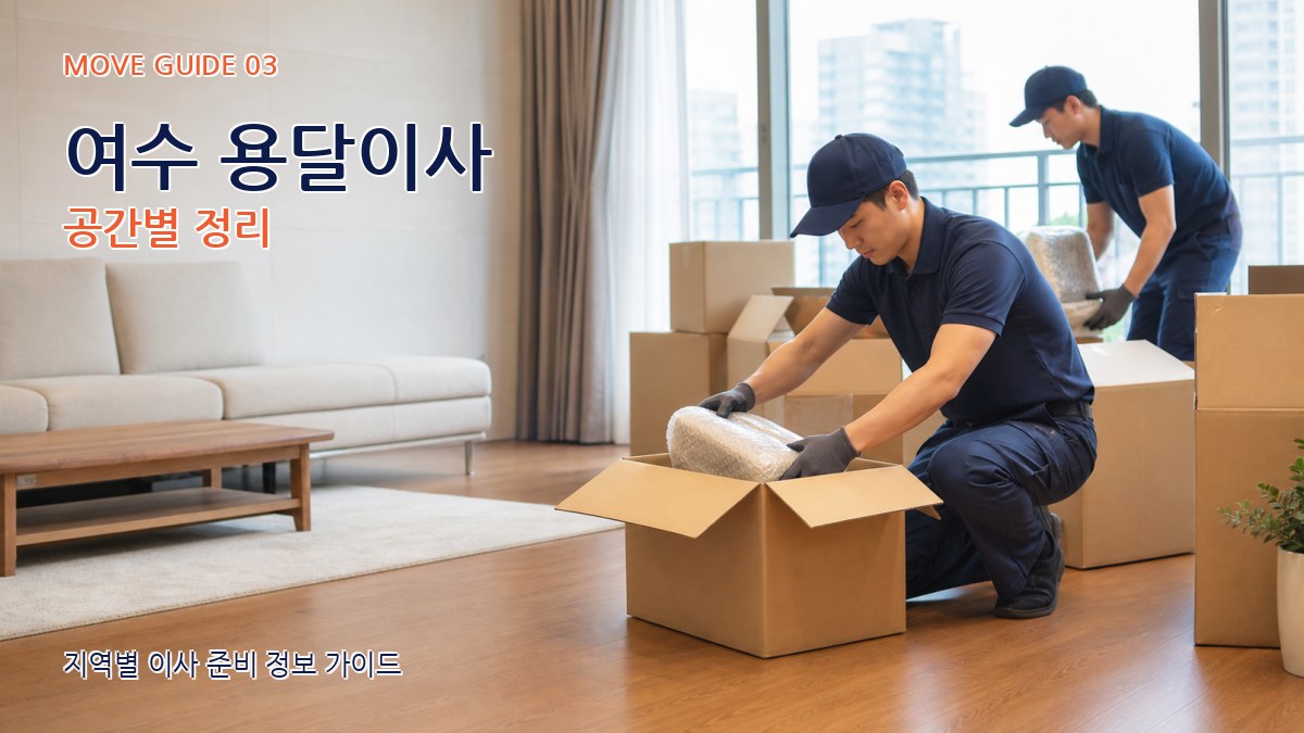 여수 용달이사 공간별 정리