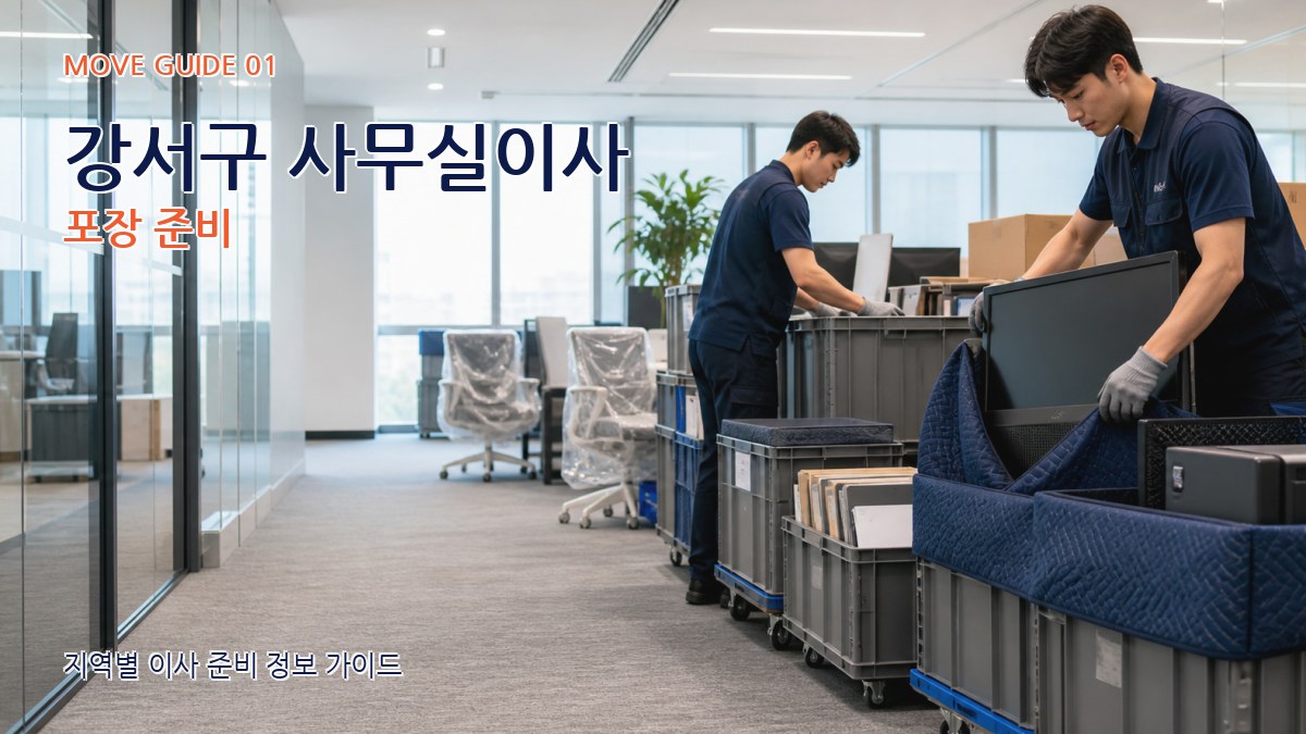 강서구 사무실이사 포장 준비
