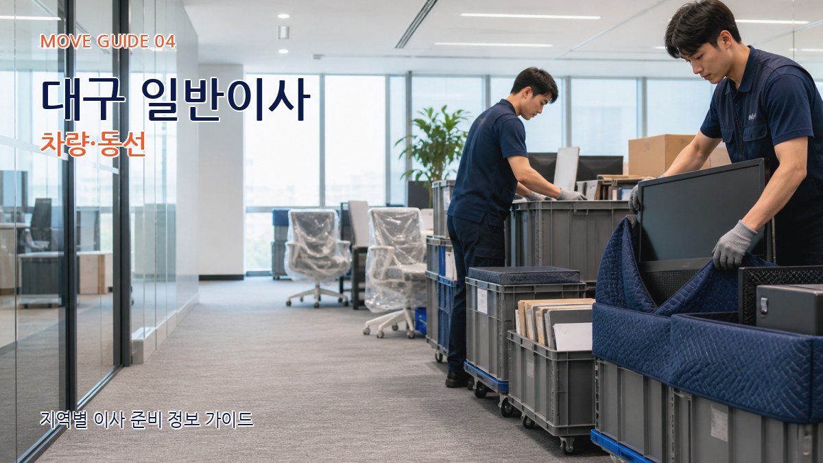 대구 일반이사 차량·동선