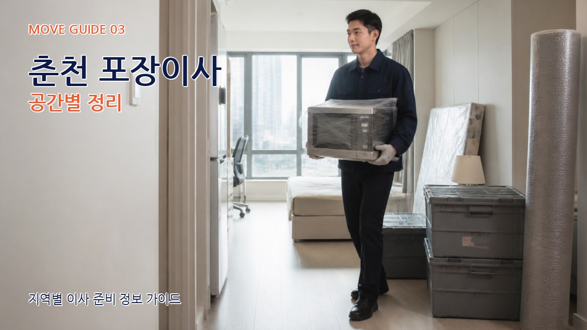 춘천 포장이사 공간별 정리