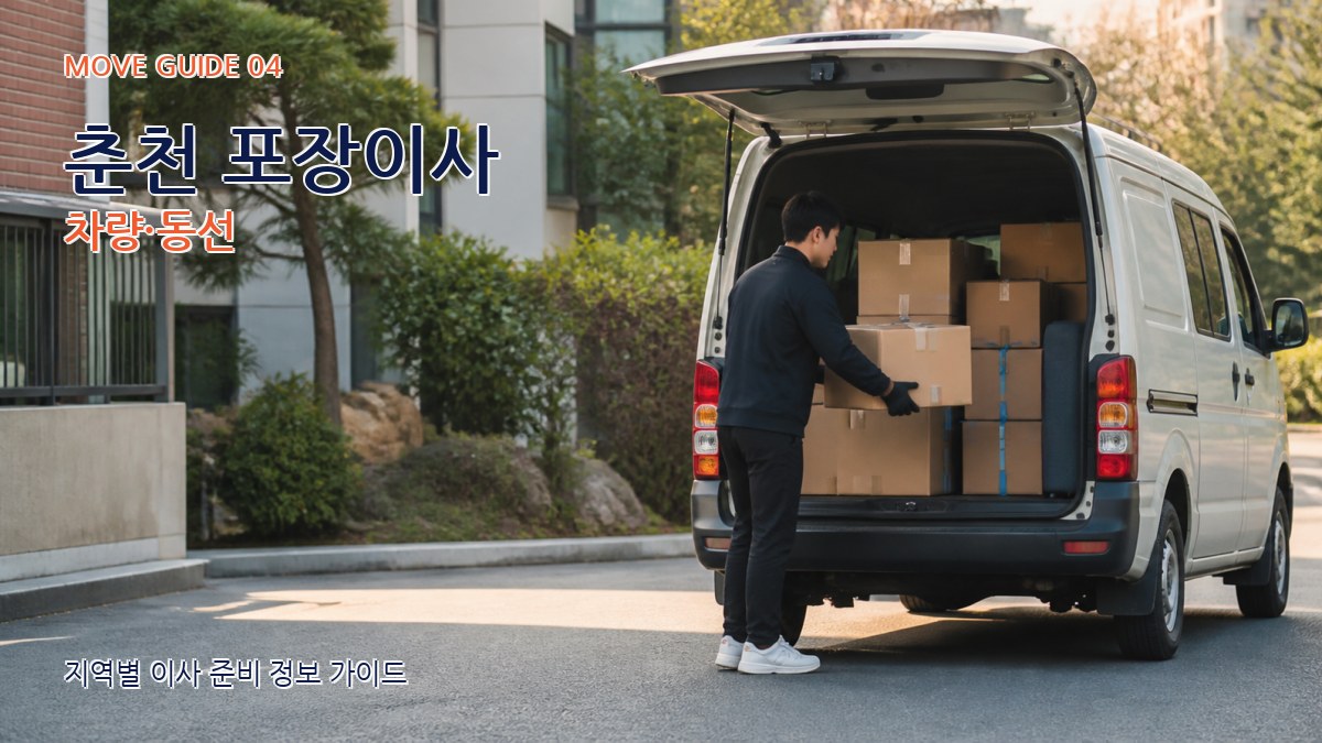 춘천 포장이사 차량·동선