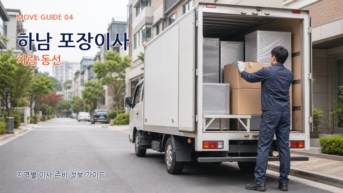 하남 포장이사 차량·동선