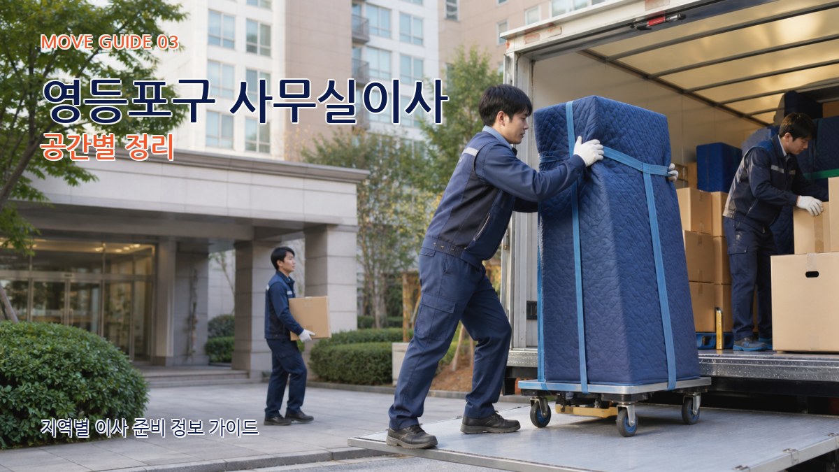 영등포구 사무실이사 공간별 정리