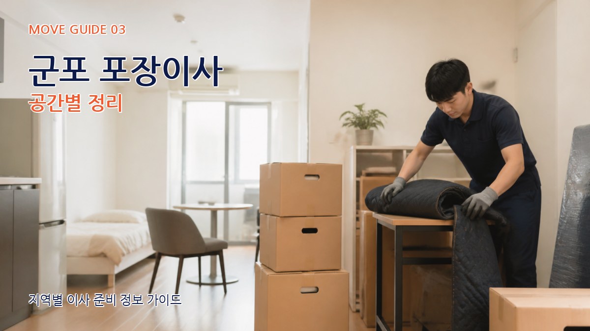 군포 포장이사 공간별 정리