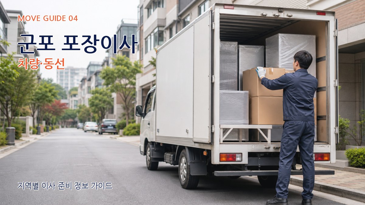 군포 포장이사 차량·동선
