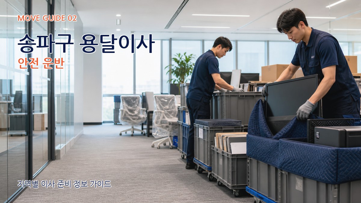 송파구 용달이사 안전 운반