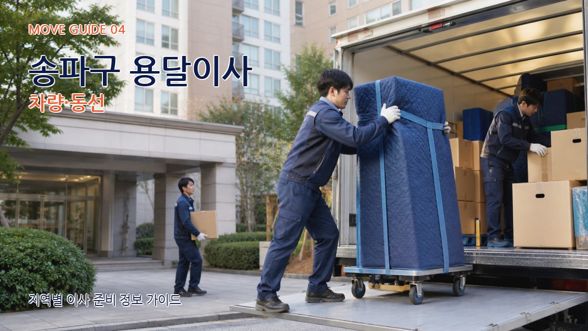 송파구 용달이사 차량·동선