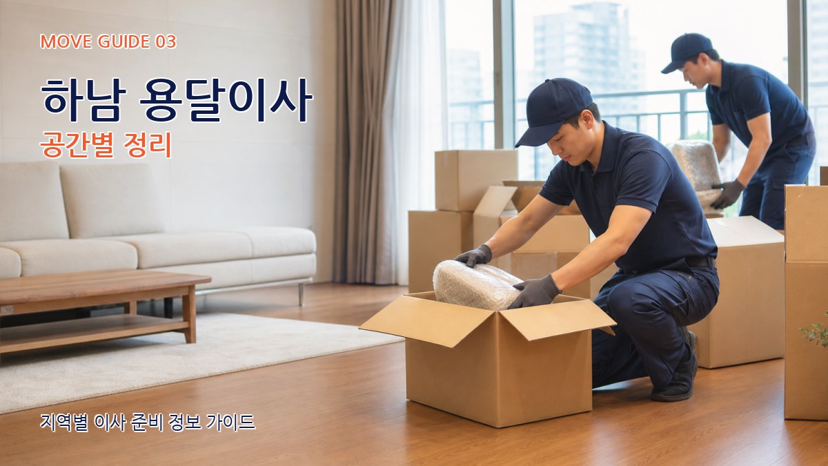 하남 용달이사 공간별 정리