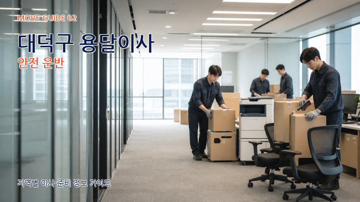 대덕구 용달이사 안전 운반