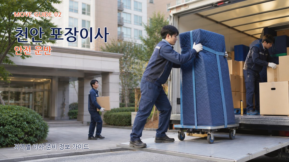 천안 포장이사 안전 운반