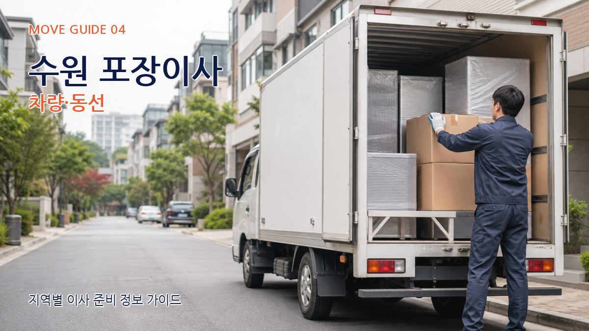 수원 포장이사 차량·동선
