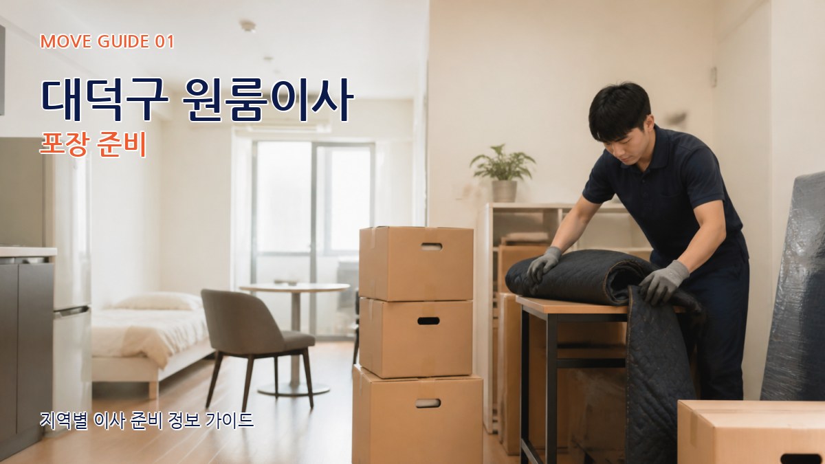 대덕구 원룸이사