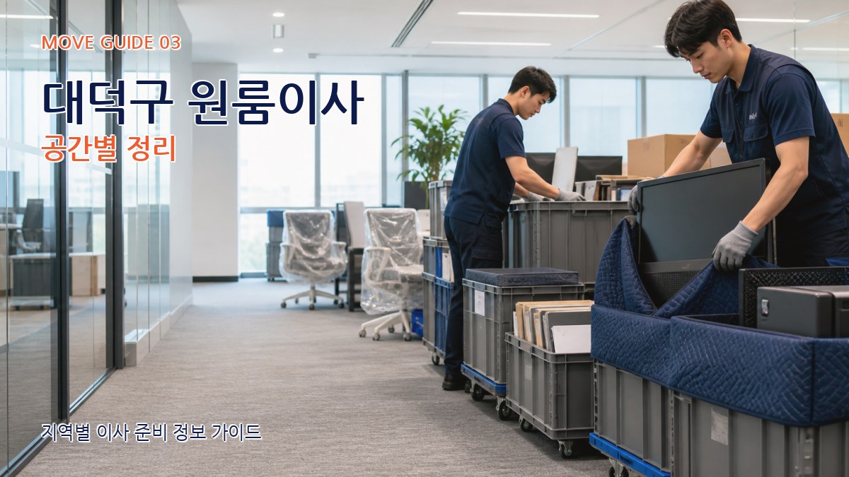 대덕구 원룸이사 공간별 정리