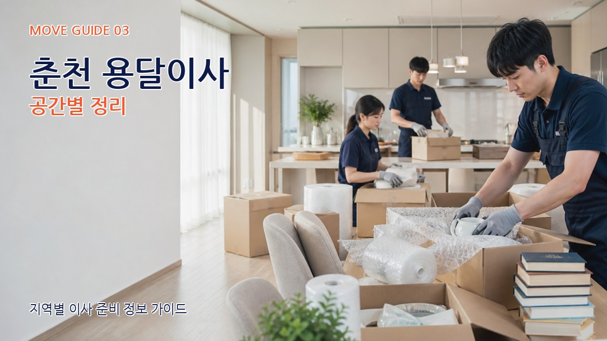춘천 용달이사 공간별 정리