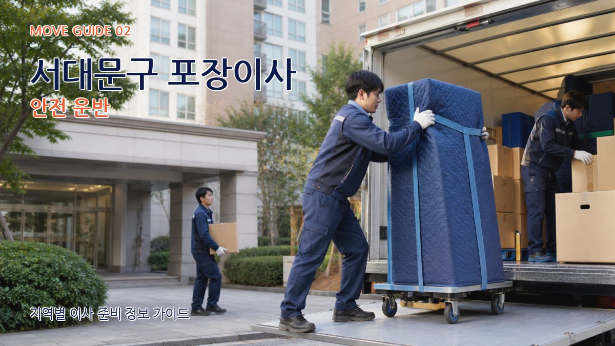 서대문구 포장이사 안전 운반