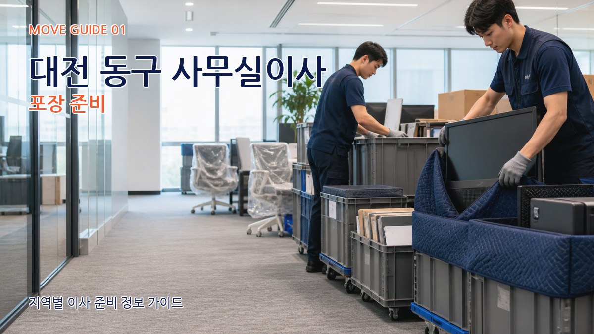 대전 동구 사무실이사